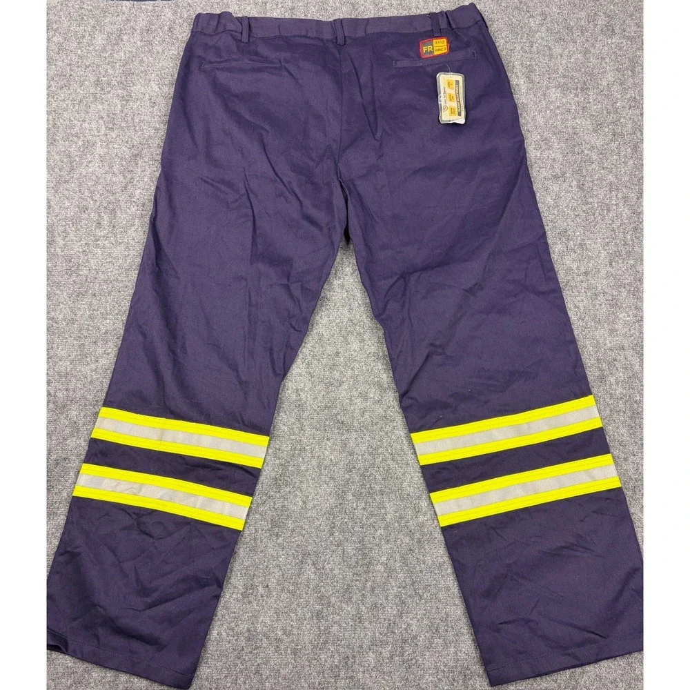 Just In Trend FR NWT Flame Resistant Work Pants Navy Purple 42x34 HRC 2 NFPA2112